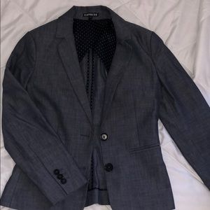 Blue jean-like blazer